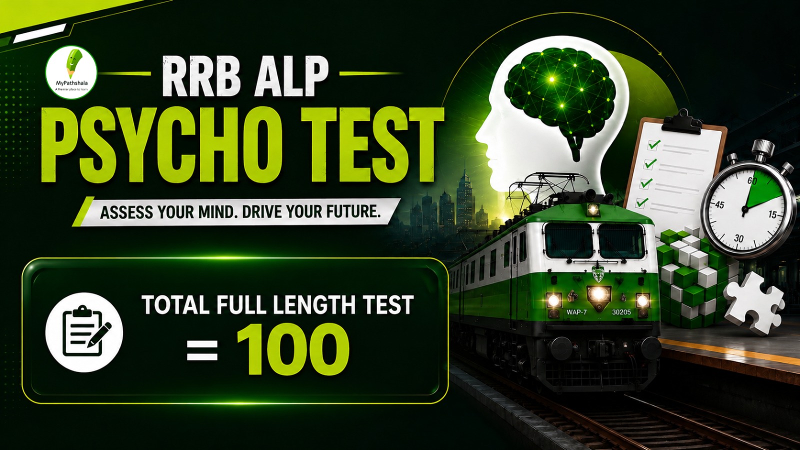 RRB ALP PSYCHO TEST {FULL LENGTH} - 100