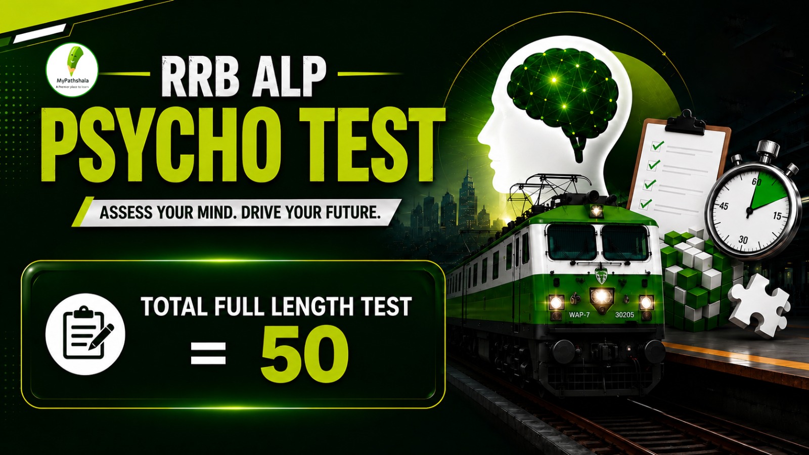 RRB ALP PSYCHO TEST {FULL LENGTH} - 50