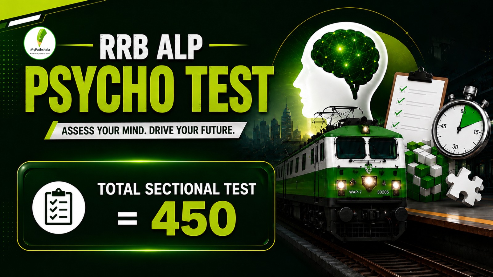 RRB ALP PSYCHO TEST {SECTIONAL TEST} 450